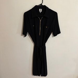 Black dress with Gold trimming